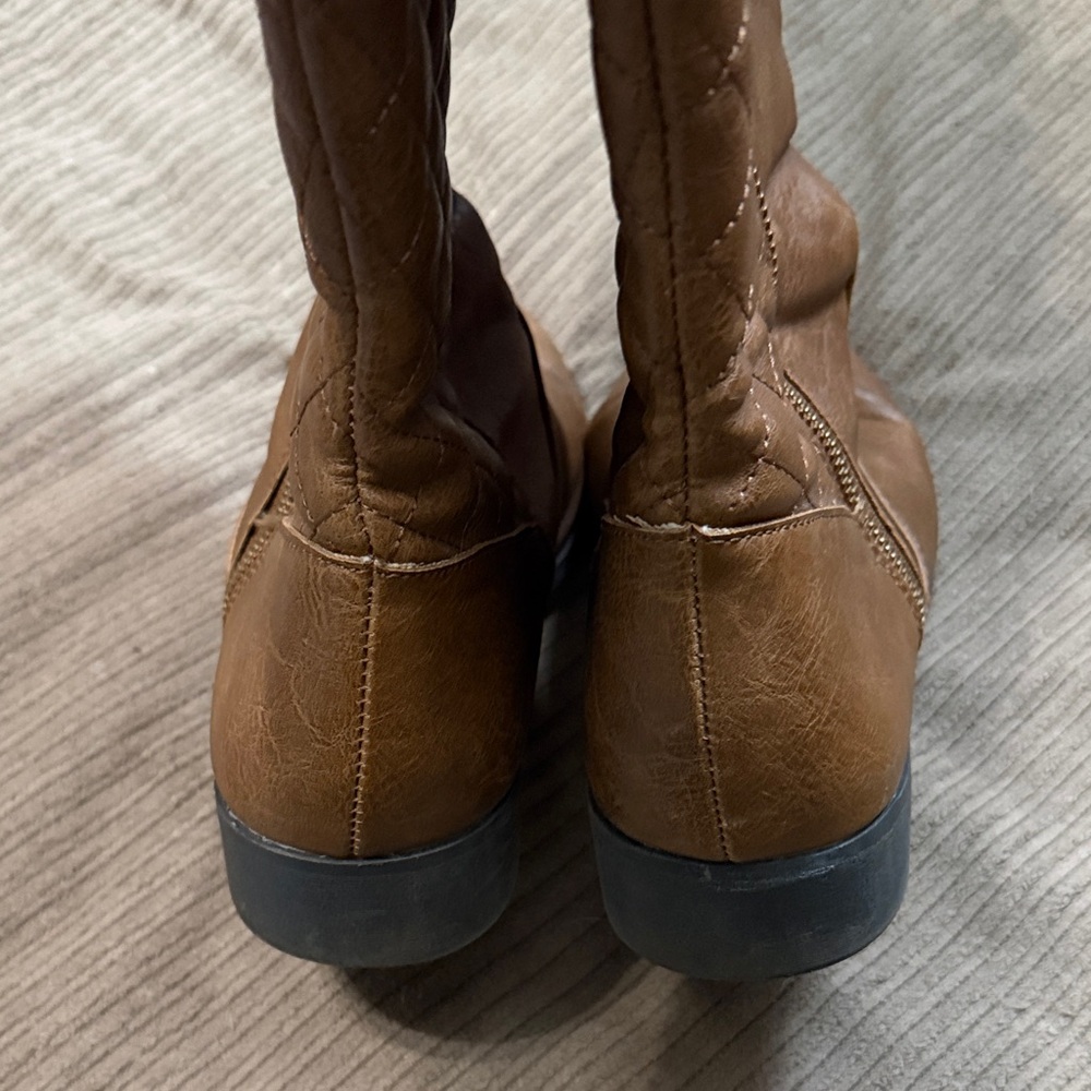 Dexflex Comfort Brown Quilted Over the Knee Boots - Picture 7 of 7